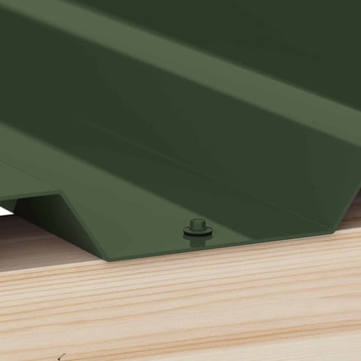 Edelstahlschrauben | Für Montage Tiefsicke auf Holzkonstruktion | 6,0 x 40 mm E19 | Chromoxidgrün #2