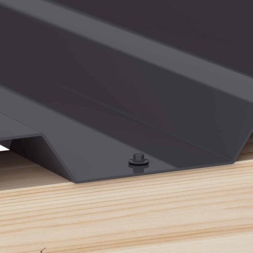 Edelstahlschrauben | Für Montage Tiefsicke auf Holzkonstruktion | 6,0 x 40 mm E19 | Anthrazitgrau #2