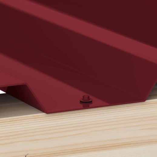 Edelstahlschrauben | Für Montage Tiefsicke auf Holzkonstruktion | 4,8 x 35 mm D14 | Weinrot #2