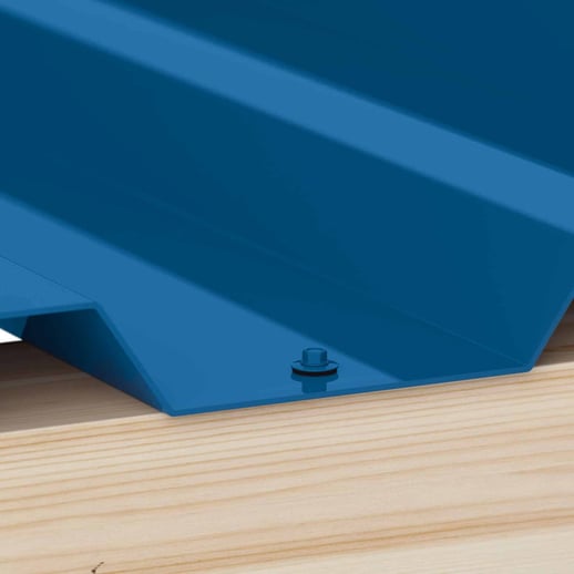 Edelstahlschrauben | Für Montage Tiefsicke auf Holzkonstruktion | 4,8 x 35 mm D14 | Enzianblau #2