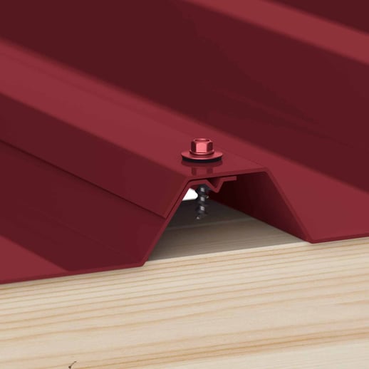 Edelstahlschrauben | Für Überlappungen und Kantteile | 4,8 x 20 mm D14 | Weinrot #2