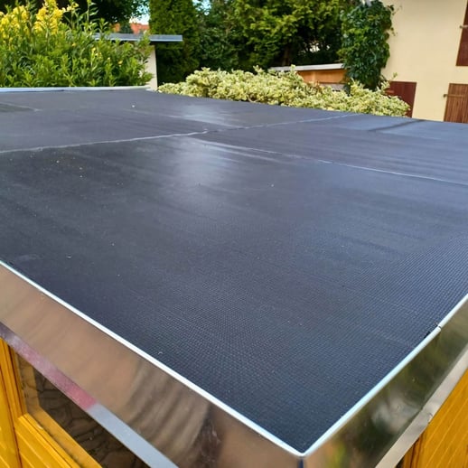 EPDM Dachfolie Easystick | Schwarz | 1,30 mm | Länge 5,00 m x Breite 0,50 m #10