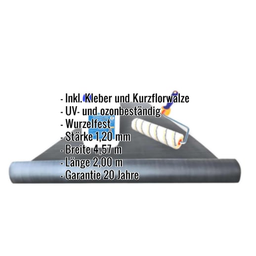 EPDM Dachfolie | Sparpaket | Stärke 1,20 mm | 2,00 x 4,57 m #2
