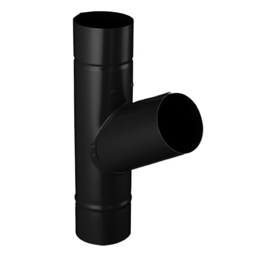 Fallrohrabzweig 60° | Stahl | Ø 120 mm | 9005 - Tiefschwarz #1