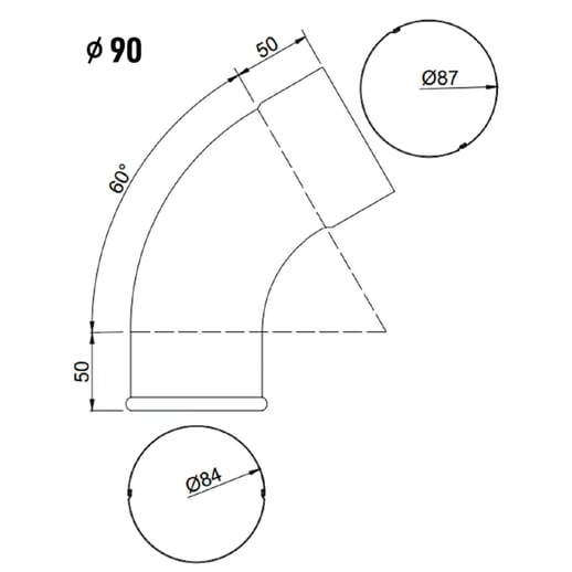 Fallrohrauslauf | Stahl | Ø 90 mm | 7024 - Graphitgrau #2
