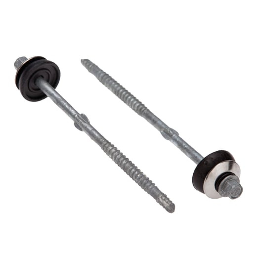 Verzinkte Schrauben | Für Montage Hochsicke auf Holzkonstruktion | 6,5 x 130 mm | Blank #1