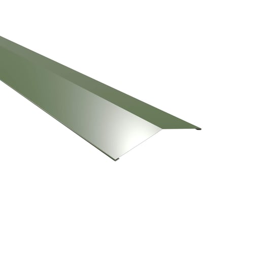 Firstblech flach | 14,5 x 14,5 cm | 150° | Stahl 0,50 mm | 25 µm Polyester | 6011 - Resedagrün #1