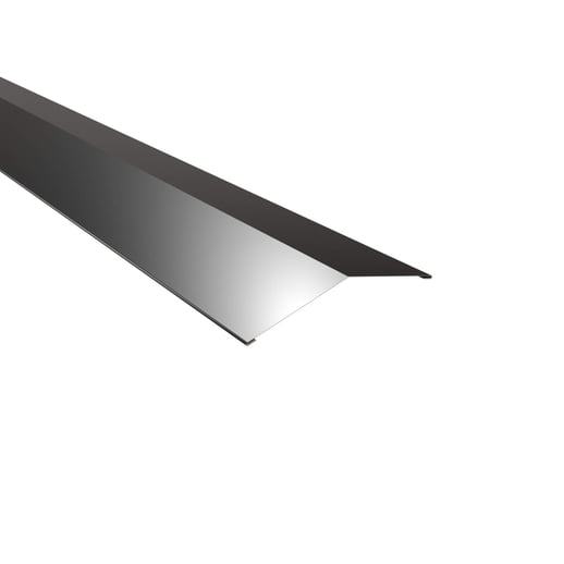 Firstblech flach | 14,5 x 14,5 cm | 150° | Stahl 0,50 mm | 25 µm Polyester | 9005 - Tiefschwarz #1