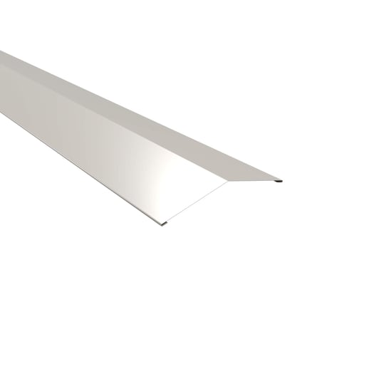 Firstblech flach | 14,5 x 14,5 cm | 150° | Stahl 0,63 mm | 25 µm Polyester | 9010 - Reinweiß #1