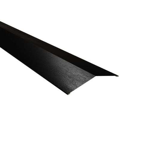 Firstblech flach | 14,5 x 14,5 cm | 150° | Stahl 0,50 mm | 35 µm Mattpolyester | 33 - Schwarz #1