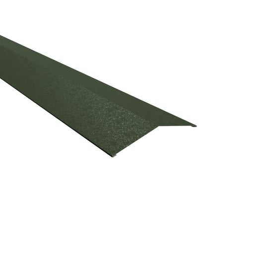 Firstblech flach | 14,5 x 14,5 cm | 150° | Stahl 0,50 mm | 80 µm Shimoco | 6020 - Chromoxidgrün #1