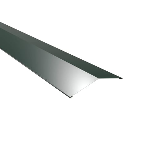 Firstblech flach | 14,5 x 14,5 cm | 150° | Aluminium 0,70 mm | 25 µm Polyester | 6005 - Moosgrün #1