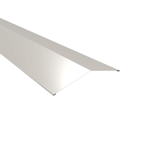 Firstblech flach | 19,8 x 19,8 cm | 150° | Stahl 0,63 mm | 25 µm Polyester | 9010 - Reinweiß #1