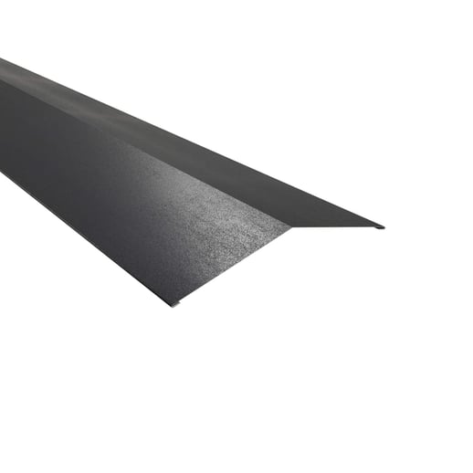 Firstblech flach | 19,8 x 19,8 cm | 150° | Stahl 0,50 mm | 35 µm Mattpolyester | 23 - Dunkelgrau #1