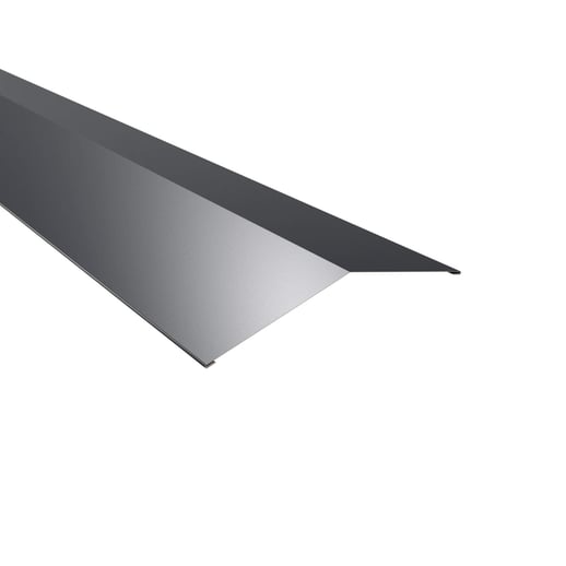 Firstblech flach | 19,8 x 19,8 cm | 150° | Stahl 0,50 mm | 60 µm Puramid | 7016 - Anthrazitgrau #1