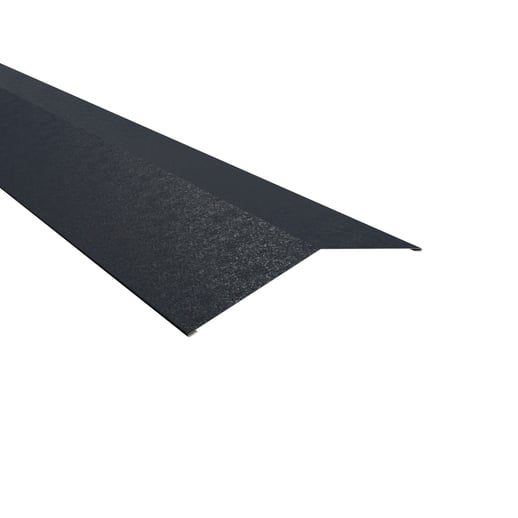 Firstblech flach | 19,8 x 19,8 cm | 150° | Stahl 0,50 mm | 80 µm Shimoco | 7016 - Anthrazitgrau #1