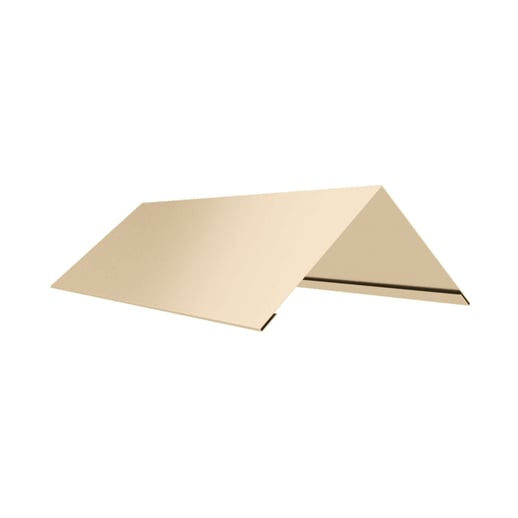 Firstblech flach | 20 cm x 20 xm x 2,00 m | 140° | Stahl 0,75 mm | 25 µm Polyester | 1015 - Hellelfenbein #1