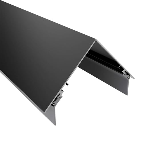 Firstprofil | Aluminium | Mit Dichtungen | Dunkelgrau | Länge 4,10 m #1