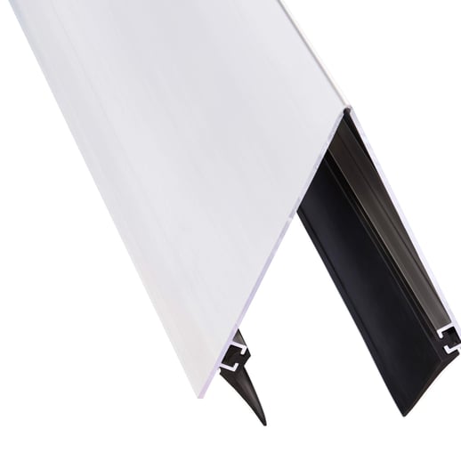 Firstprofil | Aluminium | Mit Dichtungen | Blank | Länge 4,10 m #1