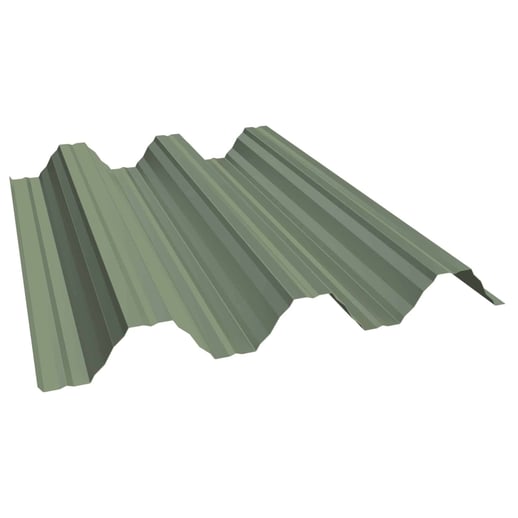 Hochprofil T92P | Dach | Stahl 0,75 mm | 25 µm Polyester | 6011 - Resedagrün #1
