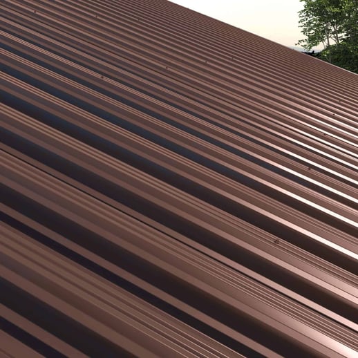 Hochprofil TP104 | Dach | Stahl 0,65 mm | 25 µm Polyester | 8017 - Schokoladenbraun #3