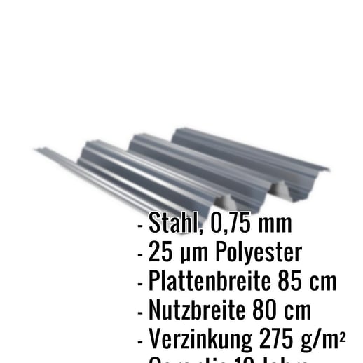 Hochprofil TP104 | Dach | Stahl 0,75 mm | 25 µm Polyester | 7016 - Anthrazitgrau #2