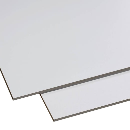 HPL Schichtstoffplatte | Außen | 6 mm | Lichtgrau | 3,05 x 1,30 m #1