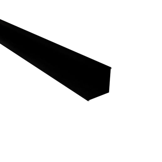 Innenecke | 11,5 cm x 11,5 cm x 2,00 m | Stahl 0,50 mm | 35 µm Mattpolyester | 33 - Schwarz #1