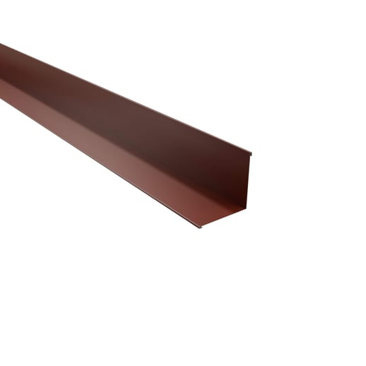 Innenecke | 11,5 cm x 11,5 cm x 2,00 m | Stahl 0,50 mm | 60 µm Puramid | 8012 - Rotbraun #1