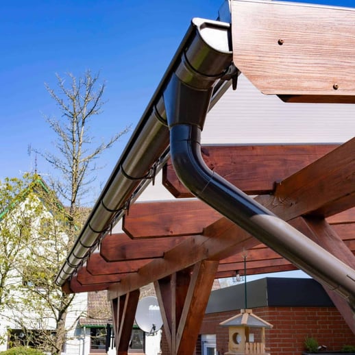 Konsolrinnenhalter | Stahl | Ø 125 mm | Farbe Braun #2