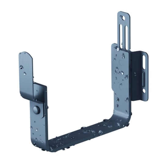 Konsolrinnenhalter | Stahl | Ø 125 mm | 7016 - Anthrazitgrau #1