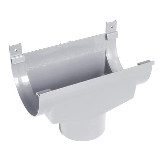 Kunststoff Dachrinnen Sparpaket 10,00 m | Ø 125/90 mm | Farbe Grau #7