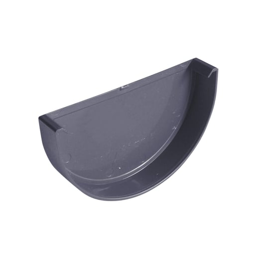 Kunststoff Dachrinnen Sparpaket 8,00 m | Ø 150/110 mm | Farbe Graphit #6