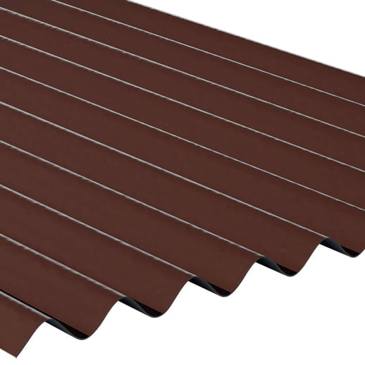 Kunststoff Profilplatte ReWell | 94/34 | 2,20 mm | Braun | 2,00 m #1