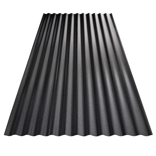 Kunststoff Profilplatte Scobanit light | 76/18 | 3,00 mm | Schwarz | 2,00 m #3
