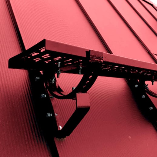 Laufrost | Set | Für Stehfalzblech PD-510-S | Breite 40 cm | 3004 - Purpurrot #1