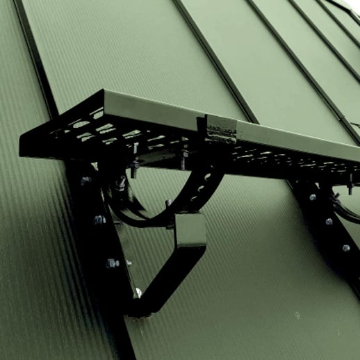 Laufrost | Set | Für Stehfalzblech PD-510-S | Breite 40 cm | 6020 - Chromoxidgrün #1