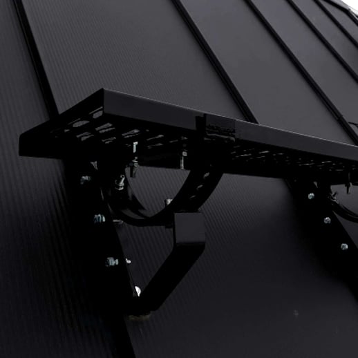 Laufrost | Set | Für Stehfalzblech PD-510-S | Breite 40 cm | 9005 - Tiefschwarz #1