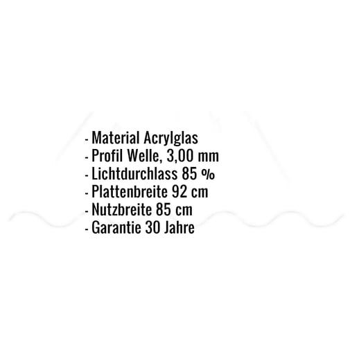 Acrylglas Wellplatte | 177/51 Profil 5 | 3,00 mm | Klar | 2,00 m #2