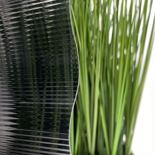 Polycarbonat Wellplatte | 76/18 | 1,40 mm | Anthrazit | Rillenstruktur | 2,00 m #3