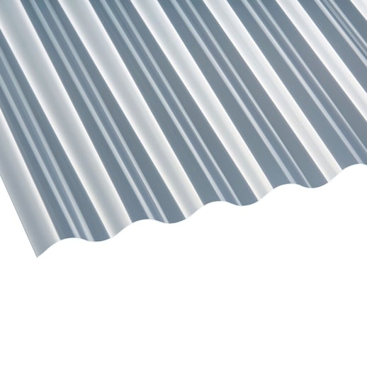 Polycarbonat Wellplatte | 76/18 | 1,30 mm | Klar | 7,00 m #1
