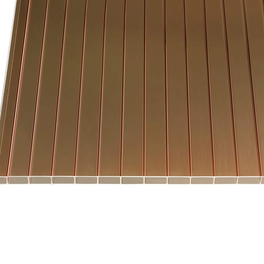 Acrylglas Stegdoppelplatte | 16 mm | Breite 98 cm | Bronze | 2,00 m #4