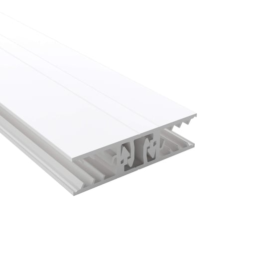 Zevener Sprosse | Mittelprofil | 10 mm | Kunststoff | Weiß | 2,02 m #1