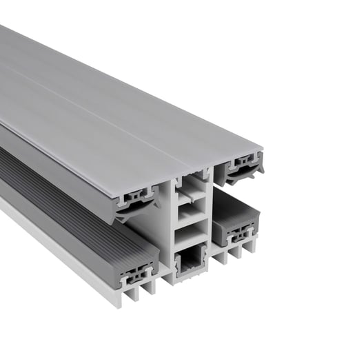 Mendiger | Mittelprofil | 16 mm | Thermo/Thermo | Aluminium | Blank | 6,00 m #1