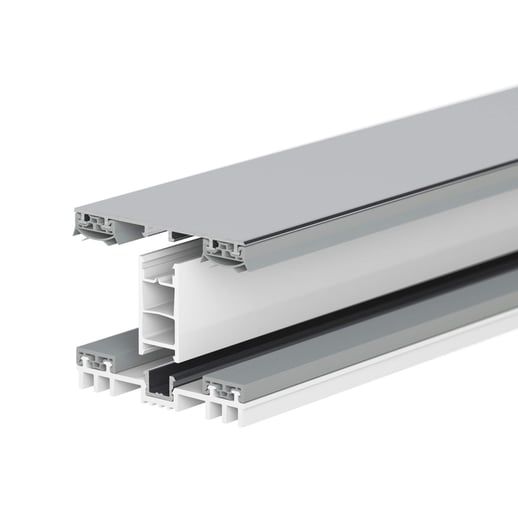 Mendiger | Mittelprofil | 16 mm | Thermo/Thermo | Aluminium | Blank | 6,00 m #2