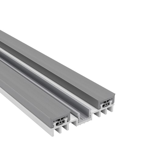 Mendiger | Thermo-Unterprofil | Kunststoff und Aluminium | Weiß | Breite 6 cm #1