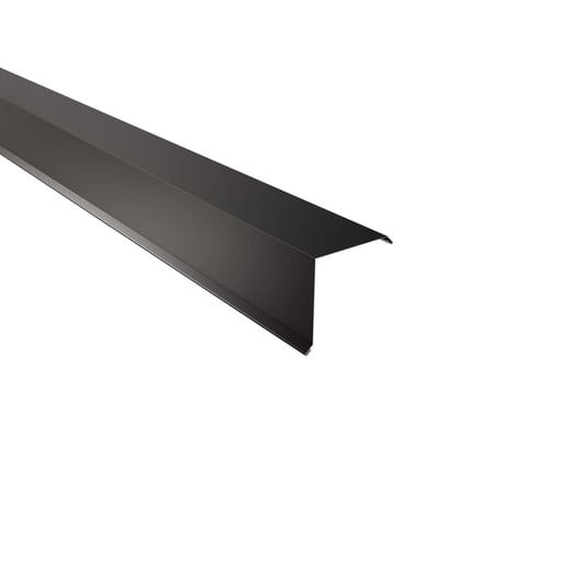 Ortgangwinkel | 11,5 x 11,5 cm | Stahl 0,50 mm | 25 µm Polyester | 9005 - Tiefschwarz #1