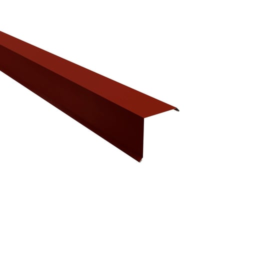 Ortgangwinkel | 11,5 x 11,5 cm | Stahl 0,50 mm | 35 µm Mattpolyester | 29 - Rot #1