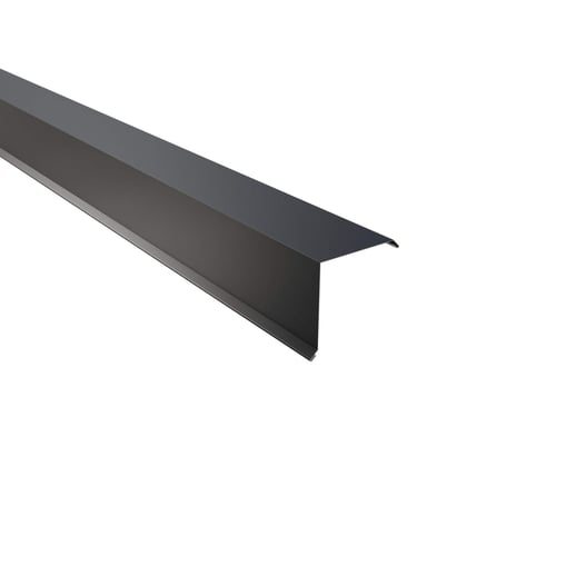 Ortgangwinkel | 11,5 x 11,5 cm | Stahl 0,50 mm | 60 µm Puramid | 7016 - Anthrazitgrau #1