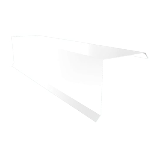 Ortgangwinkel | 15 cm x 15 cm x 2,00 m | Stahl 0,50 mm | 25 µm Polyester | 9010 - Reinweiß #1